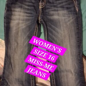 Miss Me Women's Dark Blue Boot Cut Jeans